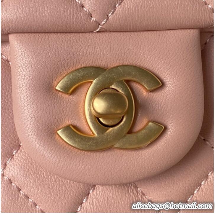 Famous Brand Chanel MINI FLAP BAG AS4040 pink