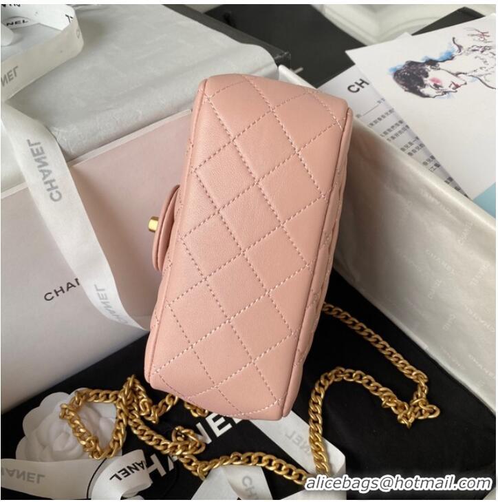 Famous Brand Chanel MINI FLAP BAG AS4040 pink