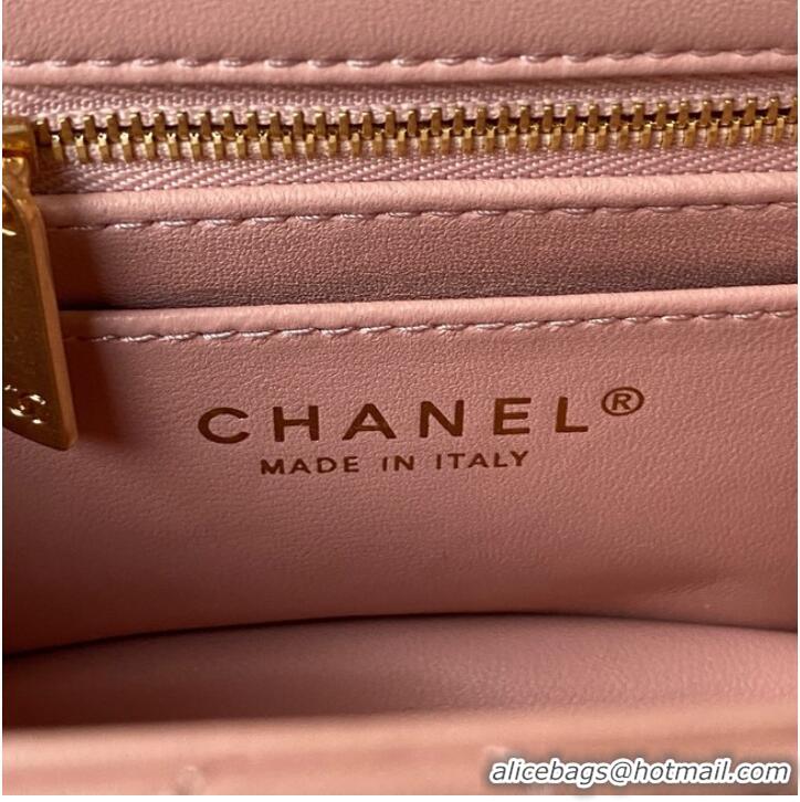 Famous Brand Chanel MINI FLAP BAG AS4040 pink