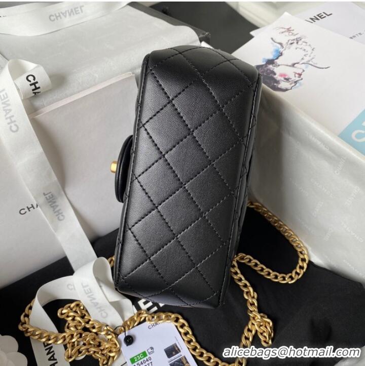 Luxury Cheap Chanel MINI FLAP BAG AS4040 black