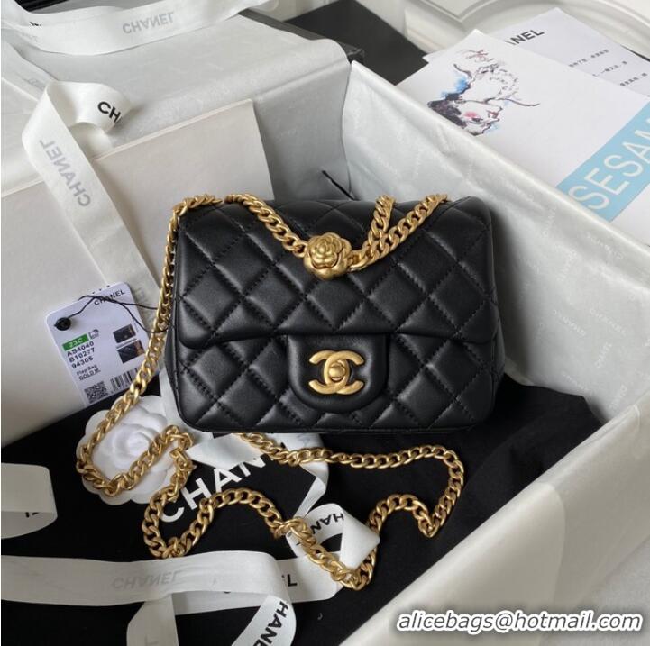 Luxury Cheap Chanel MINI FLAP BAG AS4040 black