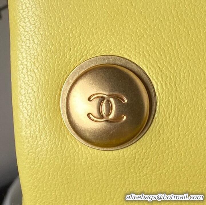 Buy Discount Chanel MINI FLAP BAG AS4040 yellow