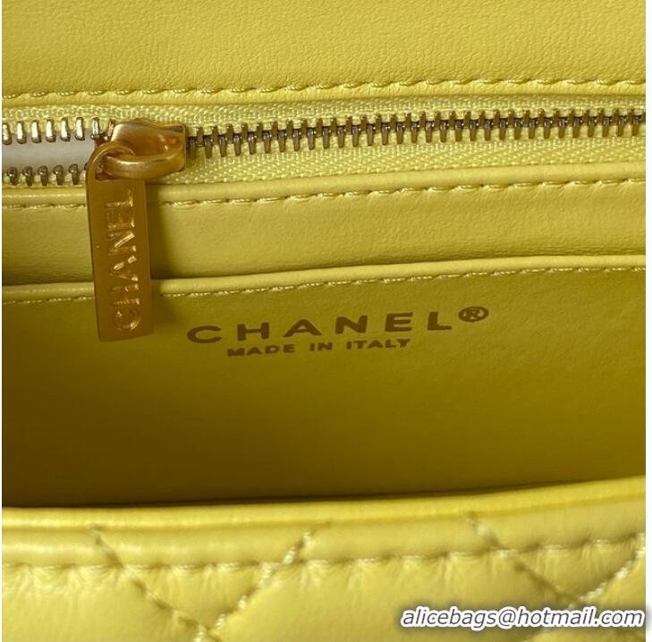 Buy Discount Chanel MINI FLAP BAG AS4040 yellow