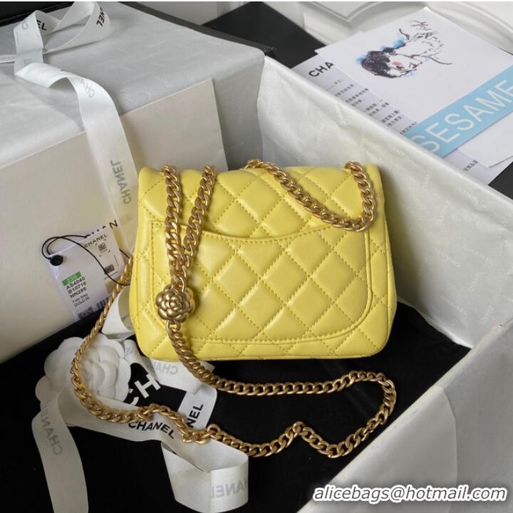 Buy Discount Chanel MINI FLAP BAG AS4040 yellow