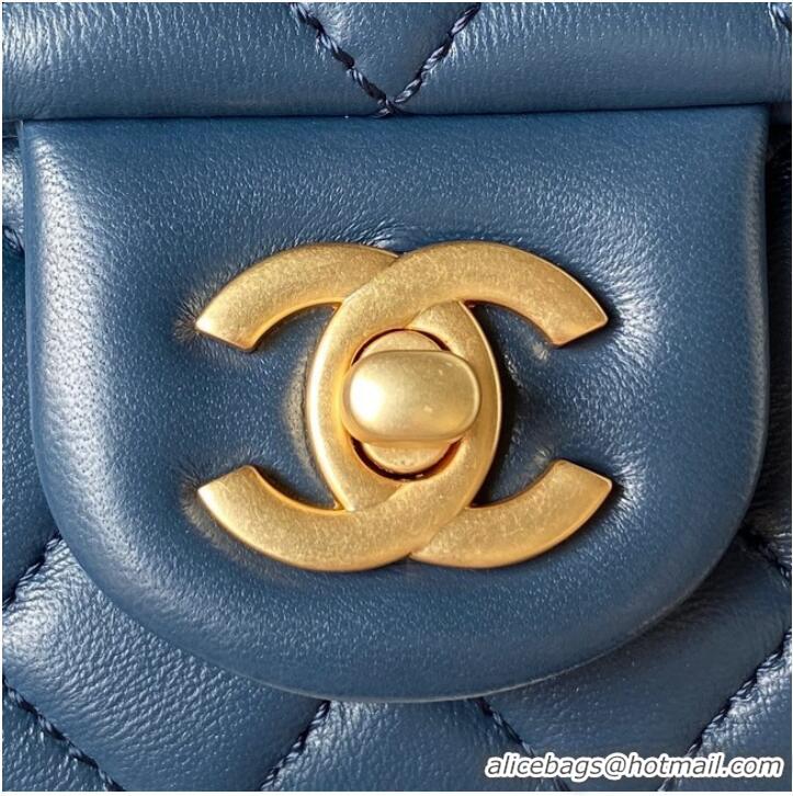 Top Design Chanel MINI FLAP BAG AS4040 blue