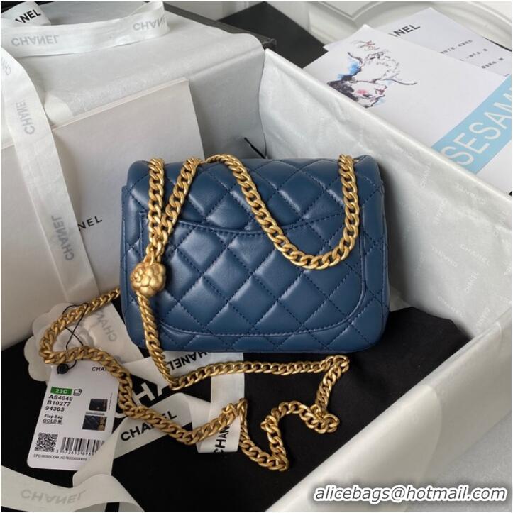 Top Design Chanel MINI FLAP BAG AS4040 blue