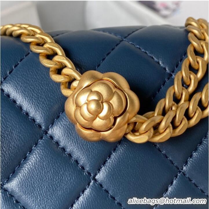 Top Design Chanel MINI FLAP BAG AS4040 blue