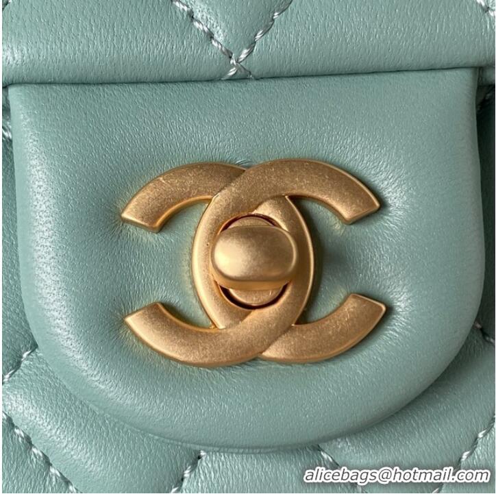 Good Quality Chanel MINI FLAP BAG AS4040 light blue