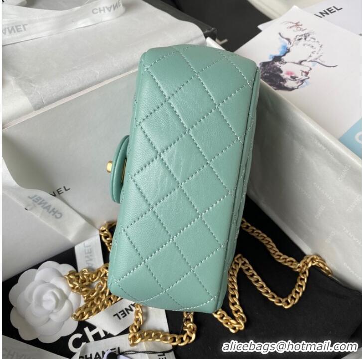 Good Quality Chanel MINI FLAP BAG AS4040 light blue