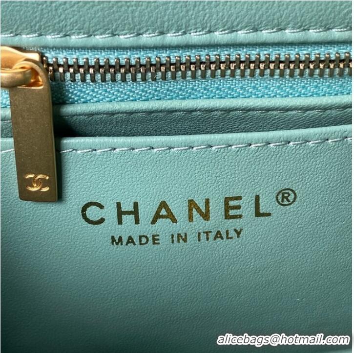 Good Quality Chanel MINI FLAP BAG AS4040 light blue