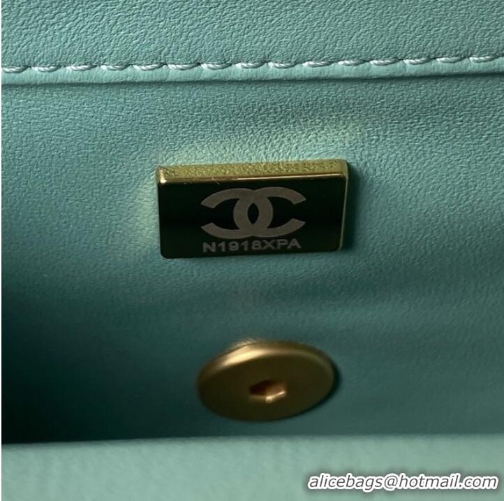 Good Quality Chanel MINI FLAP BAG AS4040 light blue