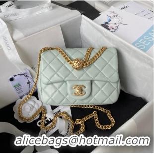 Buy New Cheap Chanel MINI FLAP BAG AS4040 light green