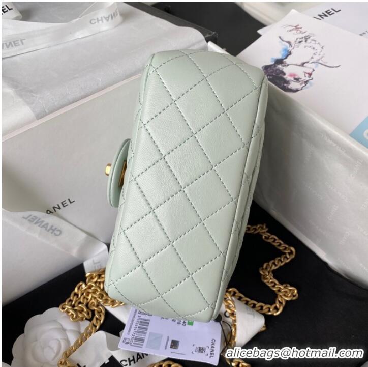 Buy New Cheap Chanel MINI FLAP BAG AS4040 light green