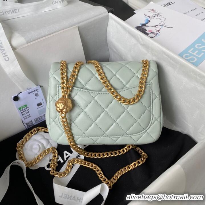 Buy New Cheap Chanel MINI FLAP BAG AS4040 light green