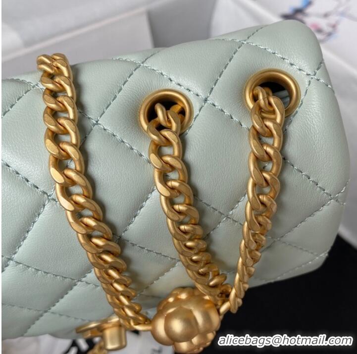 Buy New Cheap Chanel MINI FLAP BAG AS4040 light green