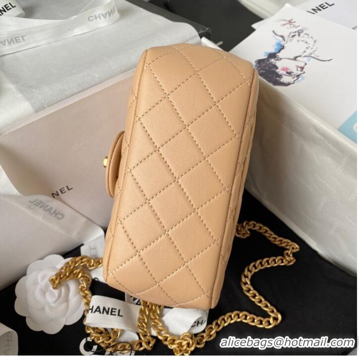 Well Crafted Chanel MINI FLAP BAG AS4040 apricot