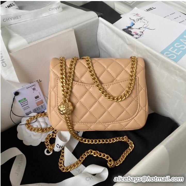 Well Crafted Chanel MINI FLAP BAG AS4040 apricot