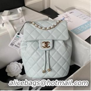 Affordable Price Chanel BACKPACK AS4058 Ice blue