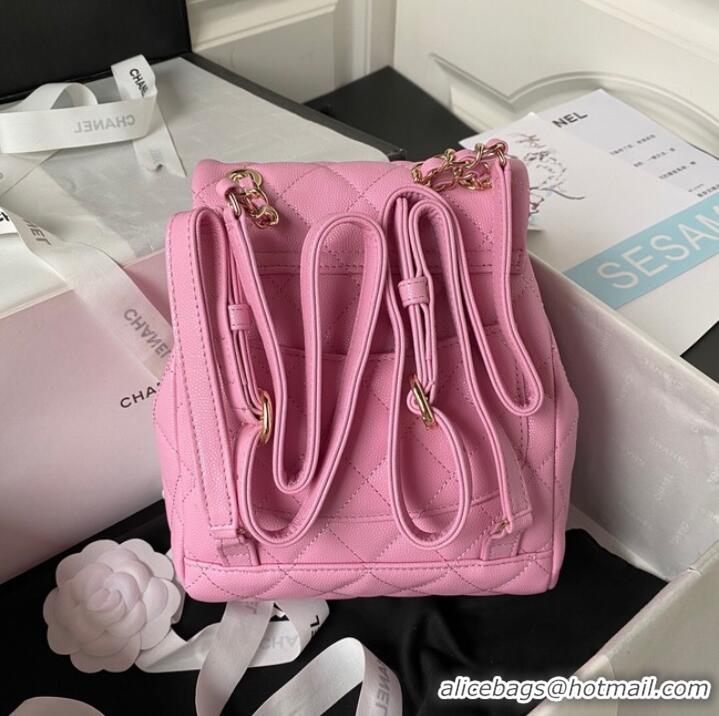 Cheapest AAAAA Chanel BACKPACK AS4058 Cherry blossom powder