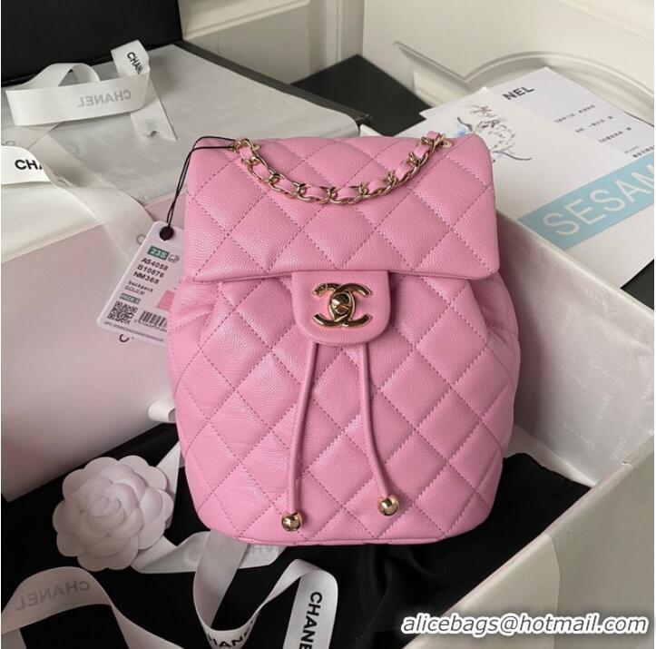 Cheapest AAAAA Chanel BACKPACK AS4058 Cherry blossom powder