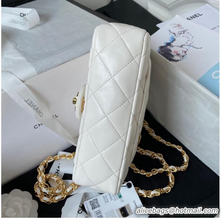 Grade Quality Chanel SMALL FLAP BAG WITH TOP HANDLE AS4023 white