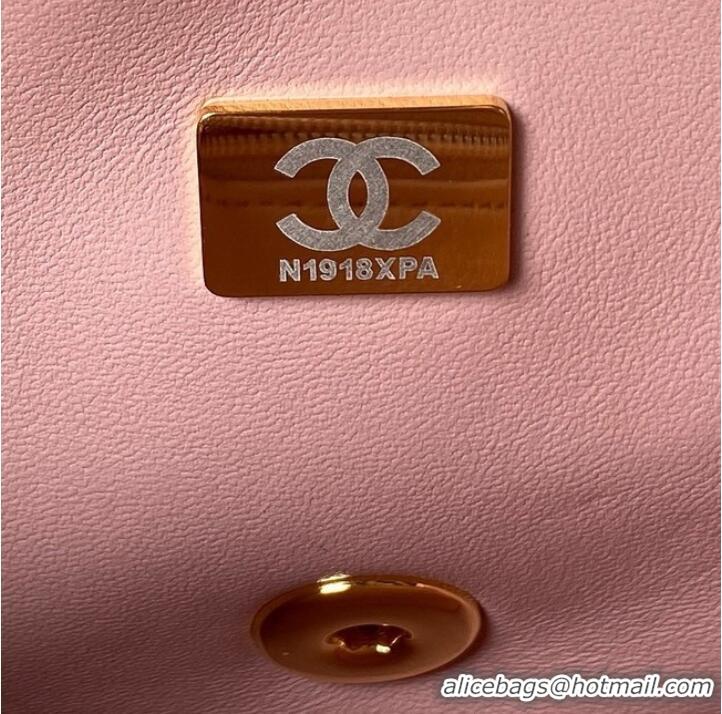 Good Looking Chanel SMALL FLAP BAG WITH TOP HANDLE AS4023 pink