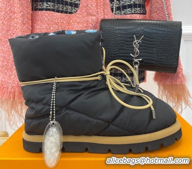 Top Grade Louis Vuitton Pillow Comfort Down Ankle Boot Black 101087