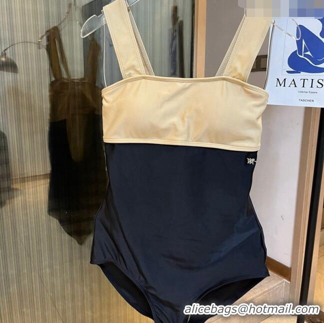 ​New Fashion Dior Swimwear 0408 Beige/Navy Blue 2023