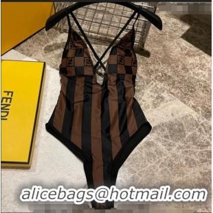 Most Popular Fendi Swimwear 0408 Brown/Black 2023