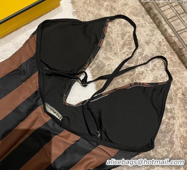 Most Popular Fendi Swimwear 0408 Brown/Black 2023