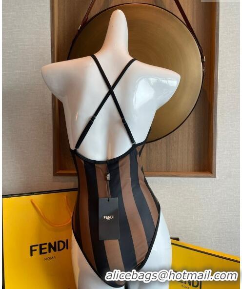 Most Popular Fendi Swimwear 0408 Brown/Black 2023