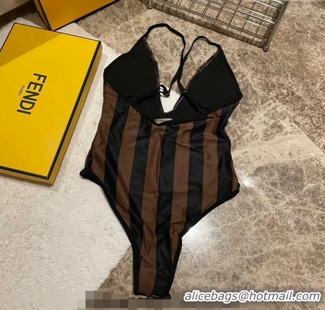 Most Popular Fendi Swimwear 0408 Brown/Black 2023