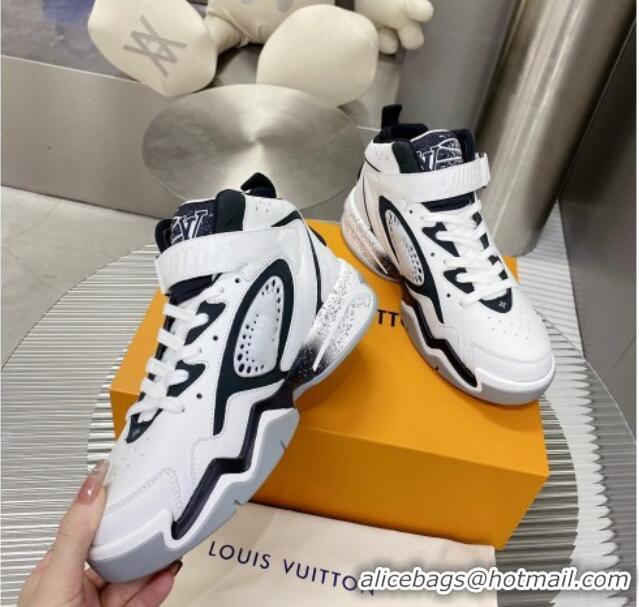 Stylish Louis Vuitton LV Trainer 2 Leather Sneakers White 2101451