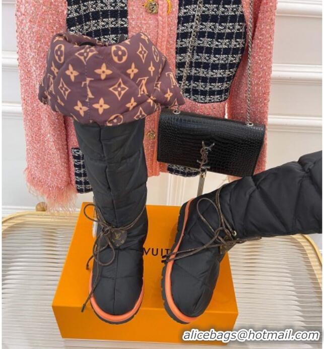 Good Quality Louis Vuitton Pillow Comfort Down High Boot Black 2101452