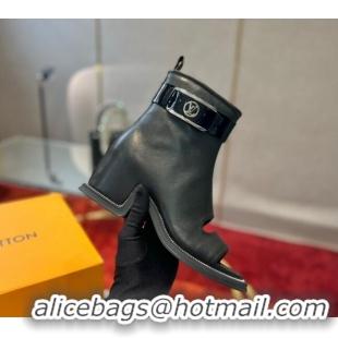 Hot Style Louis Vuitton Moonlight Ankle Boots in Black Calfskin 1AA0GZ 1108052