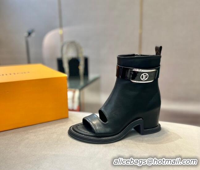 Hot Style Louis Vuitton Moonlight Ankle Boots in Black Calfskin 1AA0GZ 1108052