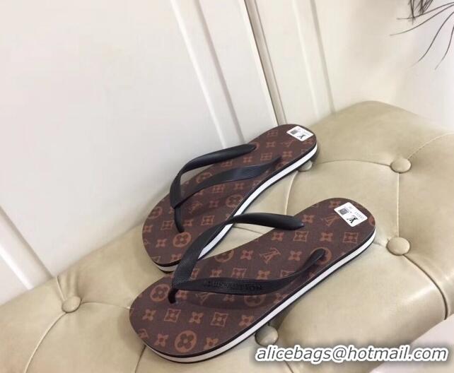 Discount Louis Vuitton Men's Flat Thong Sandals Monogram 220133