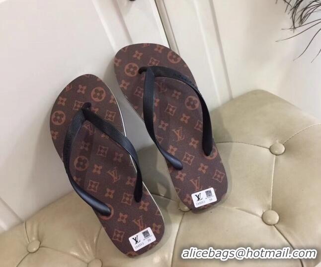 Discount Louis Vuitton Men's Flat Thong Sandals Monogram 220133