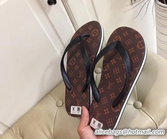 Discount Louis Vuitton Men's Flat Thong Sandals Monogram 220133