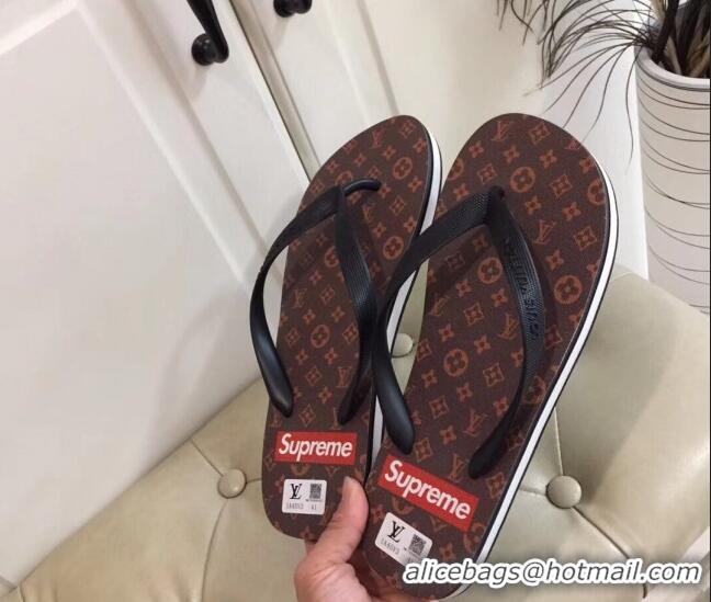 Best Product Louis Vuitton Men's Flat Thong Sandals Monogram 220142