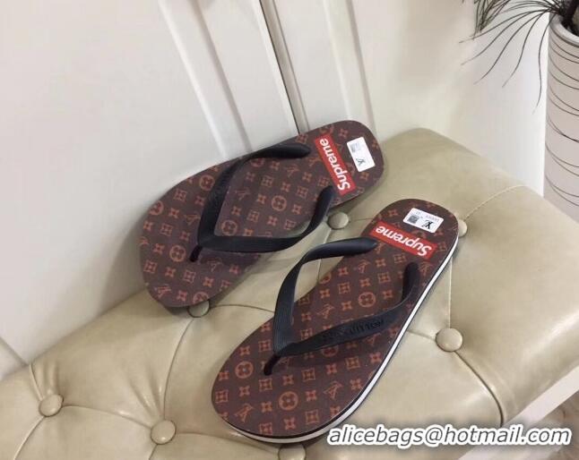 Best Product Louis Vuitton Men's Flat Thong Sandals Monogram 220142