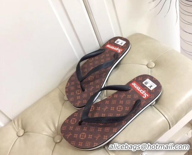 Best Product Louis Vuitton Men's Flat Thong Sandals Monogram 220142