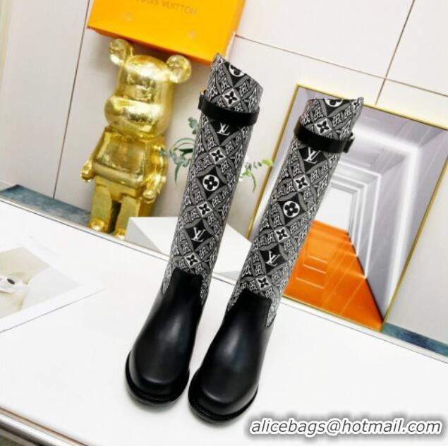 Best Price Louis Vuitton Since 1854 Westside High Boots Grey/Black 220152