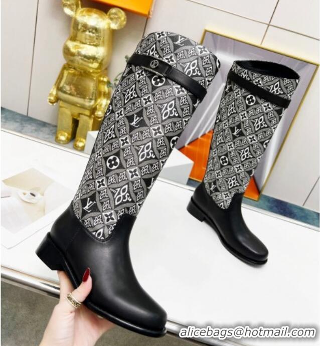 Best Price Louis Vuitton Since 1854 Westside High Boots Grey/Black 220152