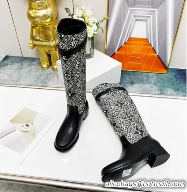 Best Price Louis Vuitton Since 1854 Westside High Boots Grey/Black 220152