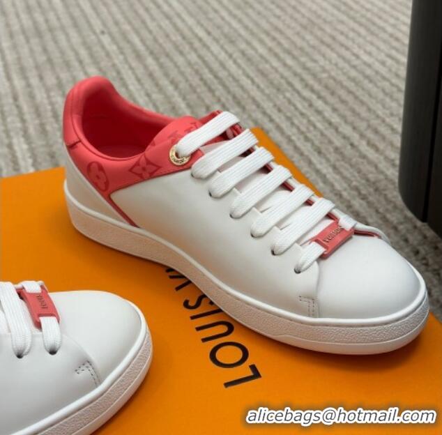 Good Quality Louis Vuitton Frontrow Sneakers in Smooth Leather White/Pink 1AB1VG