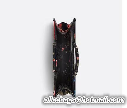 New Discount Large Dior Book Tote Multicolor Dior Birds Embroidery M911 Black