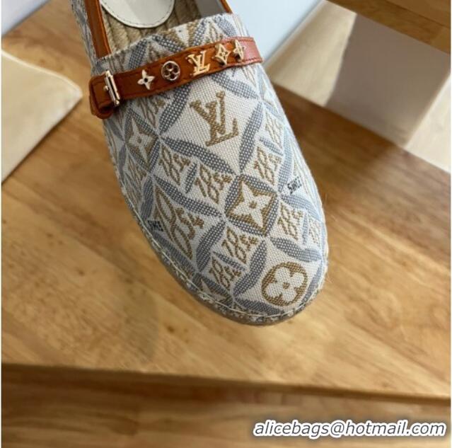 Good Quality Louis Vuitton Since 1854 Starboard LV Circle Flat Espadrilles Grey 2122399