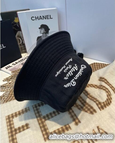 Famous Brand Dior Canvas Bucket Hat D0105 Black 2023