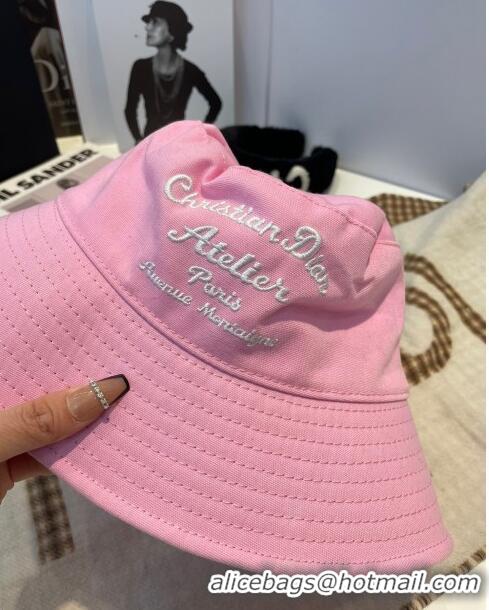 Well Crafted Dior Canvas Bucket Hat D0105 Pink 2023